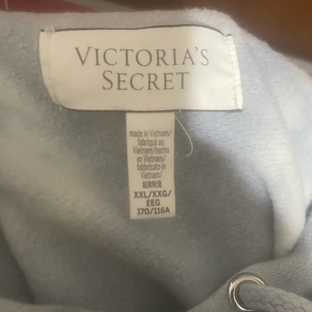 NWOT Never worn Victoria's Secret blue/white Tie-Dye Hoodie - Picture 3 of 3